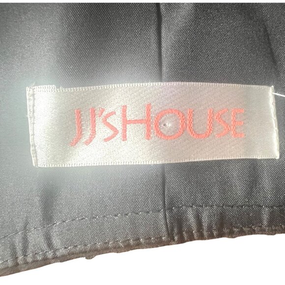 JJ's House Womens Black Tiered Chiffon Evening Dress With Beaded Neckline 26W - Picture 10 of 13